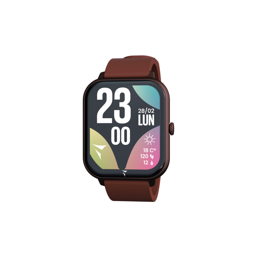 TECHMADE Smartwatch Glow con pochette abbinata - colore Bordeaux - immagine 2