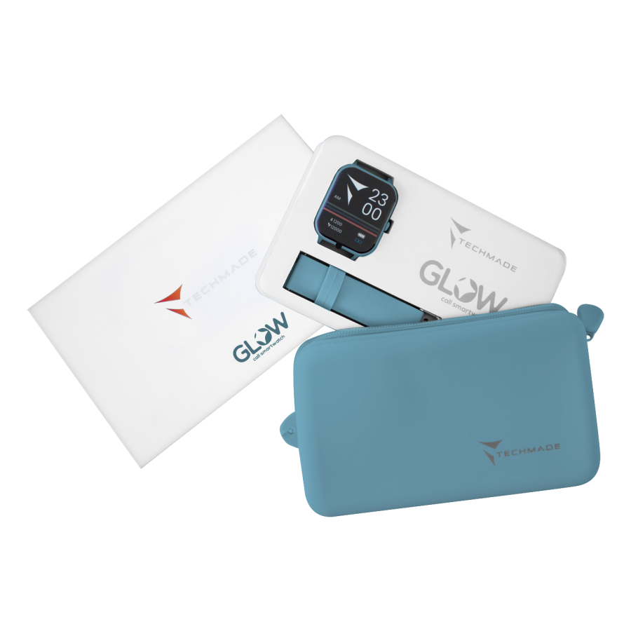 TECHMADE Smartwatch Glow con pochette abbinata - colore blu scuro - immagine 4